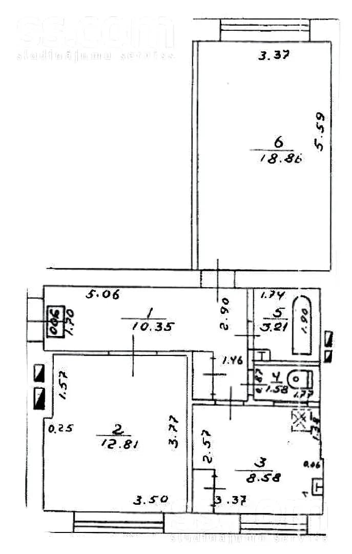 Divistabu dzīvoklis — Kastrānes 16 — bilde 2