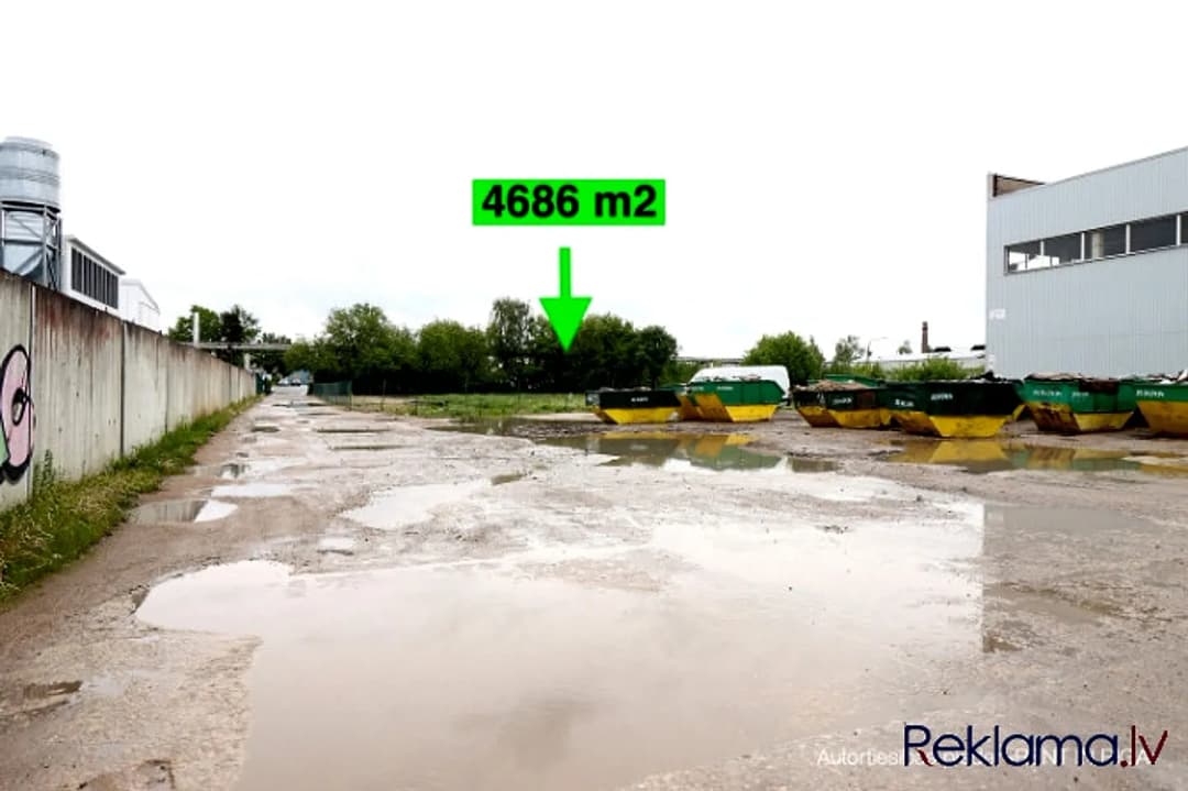 Iznomā teritoriju Pļavniekos. Zemes gabala platība 4686 m2; Grunts segums; Iespēja pieslēgt — bilde 3