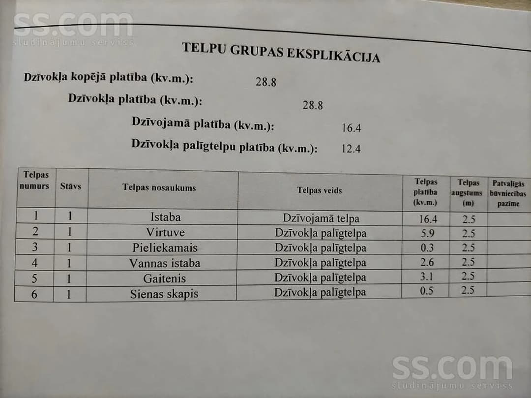 Vienistabas dzīvoklis — Mālkalnes prospekts 24 — bilde 2