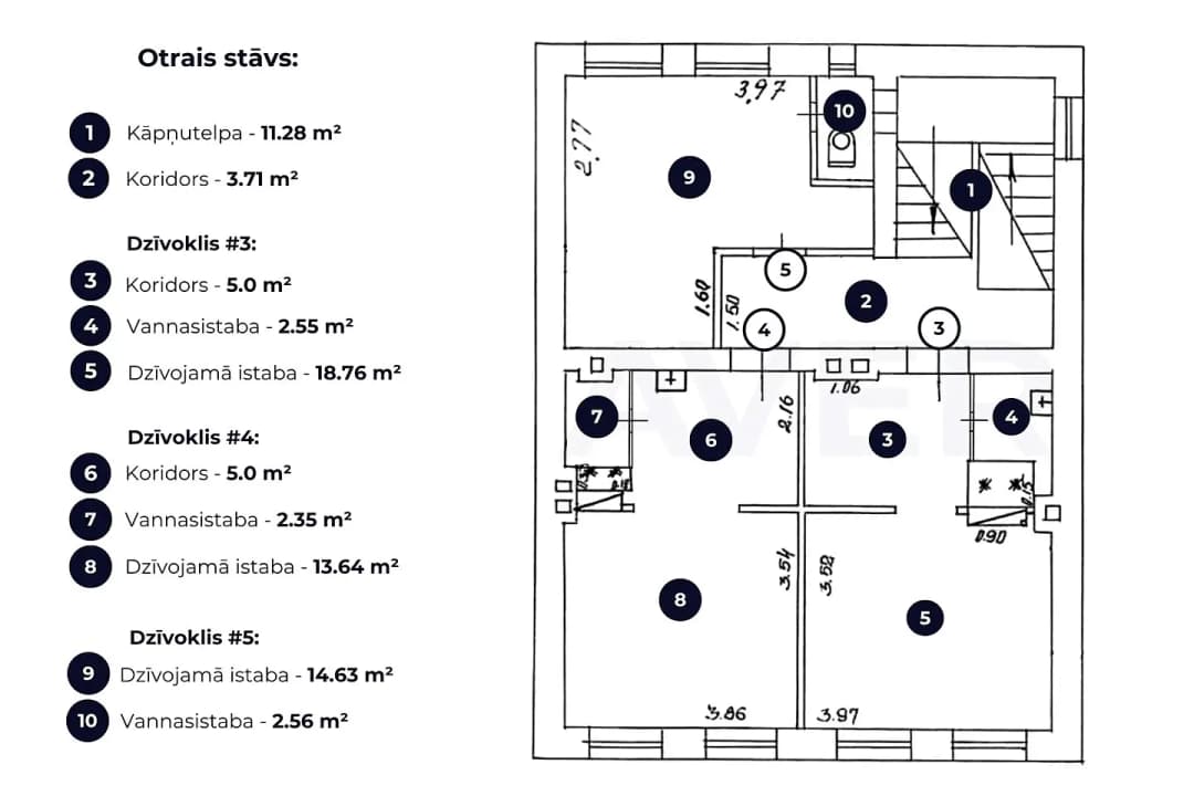 5-ist. Māja, 188㎡ - Rīga, Maskavas forstate — bilde 3