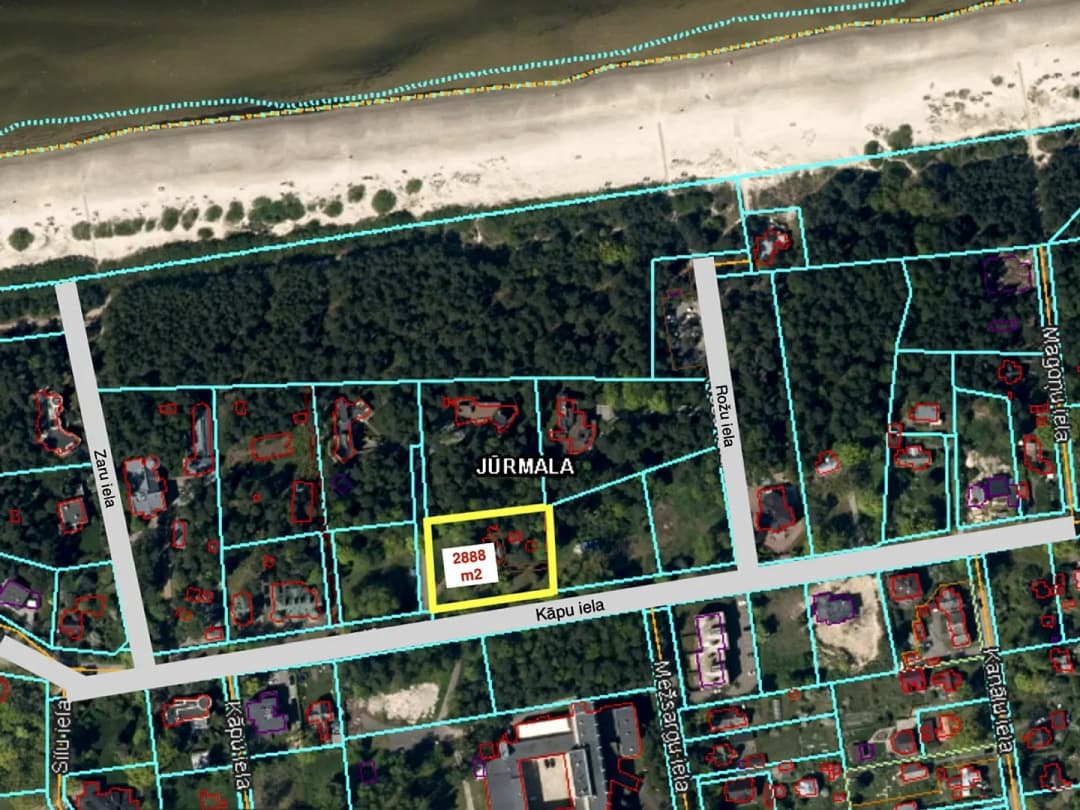 Zeme, 2888㎡ - Jūrmala, Melluži