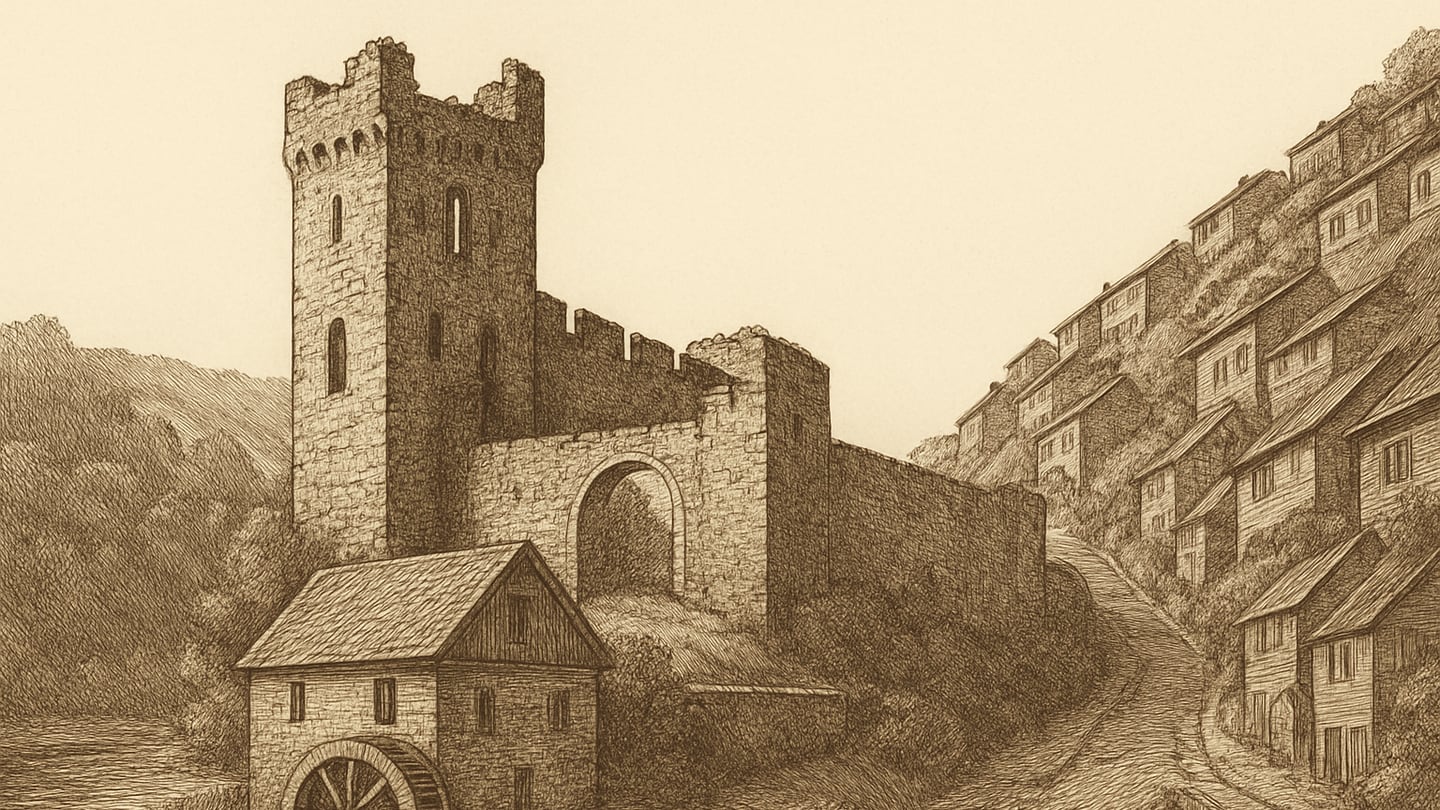 Aizpute — litogrāfija