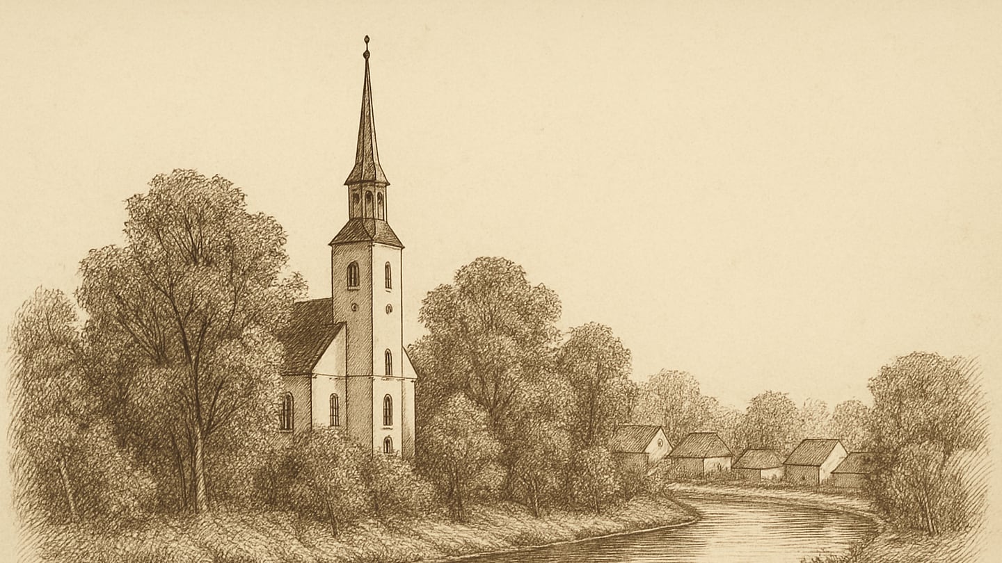 Iecava — litogrāfija